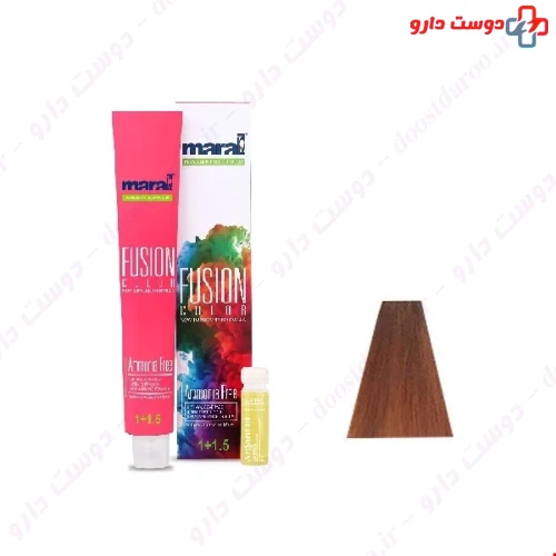 رنگ مو بدون آمونیاک رنگ تیتانی شماره 6.465 فیوژن 100 میلی لیتری مارال