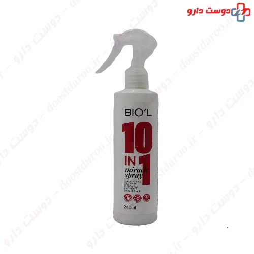 اسپری نرم کننده مو مدل 10 در 1 بدون آبکشی 240 میلی لیتری بیول