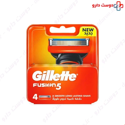 یدک تیغ اصلاح فیوژن 5 ۴ عددی ژیلت