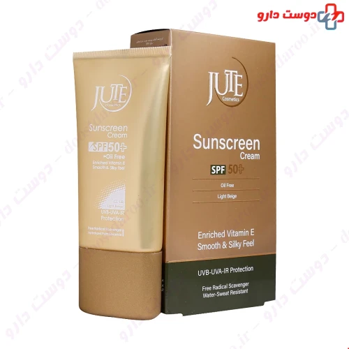 کرم ضد آفتاب SPF50 مناسب پوست چرب رنگی 40 میلی لیتری ژوت