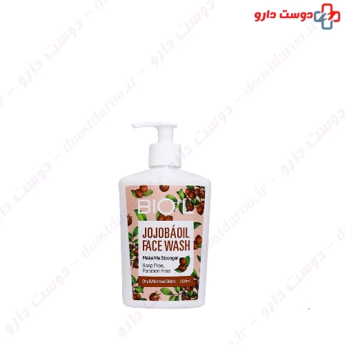 کرم ژل شستشوی صورت مناسب پوست‌ خشک و نرمال 380 میلی لیتری بیول