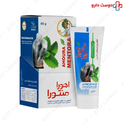 ژل موضعی اهورا منتورا 60 گرمی اهورا دارو