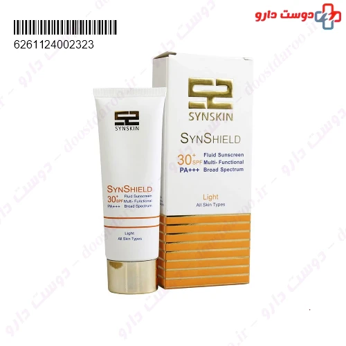 کرم ضد آفتاب فلوئید سان شیلد SPF30 50 گرمی ساین اسکین