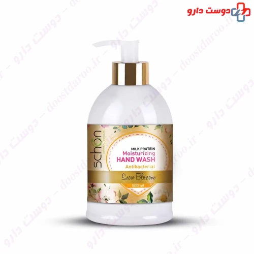 مایع دستشویی آنتی باکتریال کرمی اسنو بلاسم 500 میلی لیتری شون