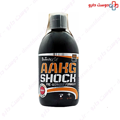 محلول خوراکی آرژنین آلفا کتوگلوترات شوک (ای ای کی جی) ۵۰۰ میلی لیتری بایوتک یو اس ای