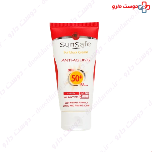 کرم ضد آفتاب و ضد چروک SPF50 ۵۰ میلی لیتری سان سیف