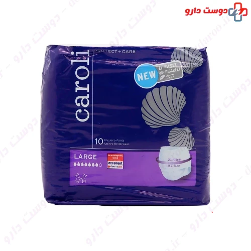 پوشینه شورتی بزرگسالان مدل Protect Plus Care Larg هفت قطره - بسته 10 عددی کرولی