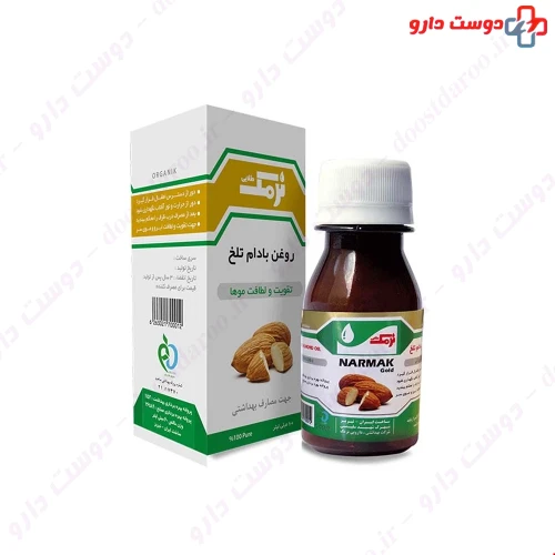روغن بادام تلخ 60 میلی لیتری نرمک