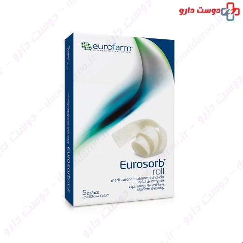 پانسمان آلژینات یوروزورب نواری 30×2.5 سانتی متری یوروفارم