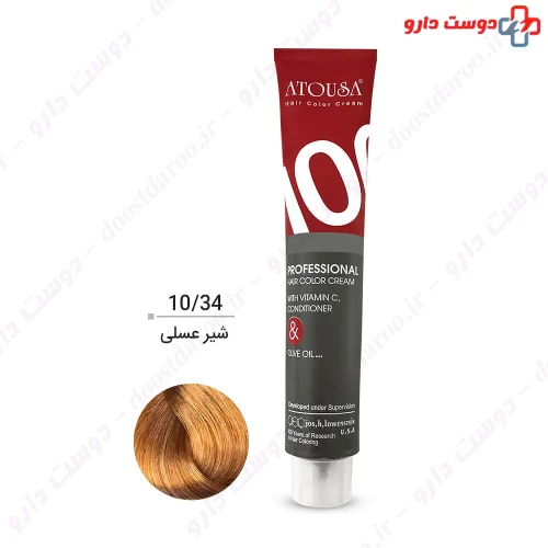 رنگ مو سری عسلی 100 میلی لیتری آتوسا
