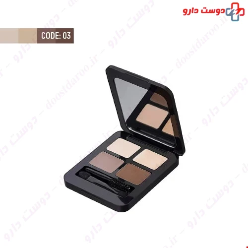 کیت سایه ابرو توتال لوک کد 03 12 گرمی نوت