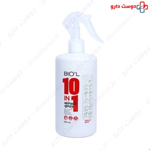 اسپری نرم کننده مو مدل 10 در 1 بدون آبکشی 400 میلی لیتری بیول