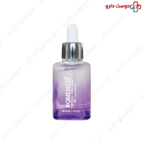 سرم احیا کننده پوست کلاژن 5%+ رتینول 0/5 30 میلی لیتری رومنزو