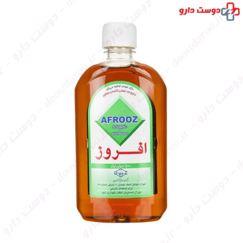 محلول ضدعفونی کننده سطوح 500 میلی لیتری افروز