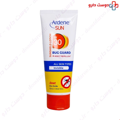 لوسیون ضد آفتاب باگ گارد SPF30 75 میلی لیتری آردن