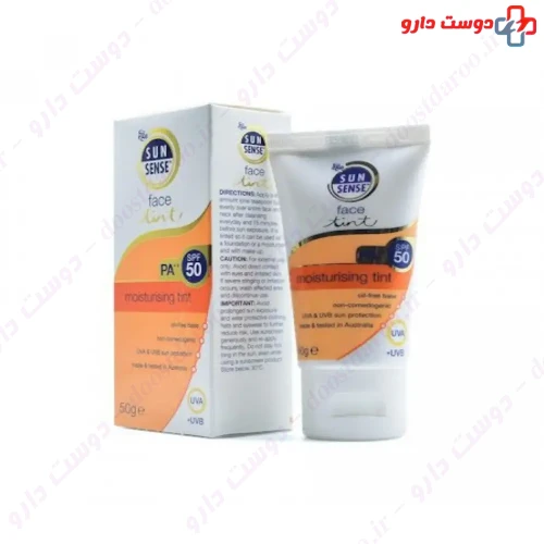کرم ضدآفتاب رنگی سان سنس SPF50 50 گرمی ایگو