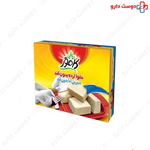 حلوا ارده بدون قند 170 گرمی کامور