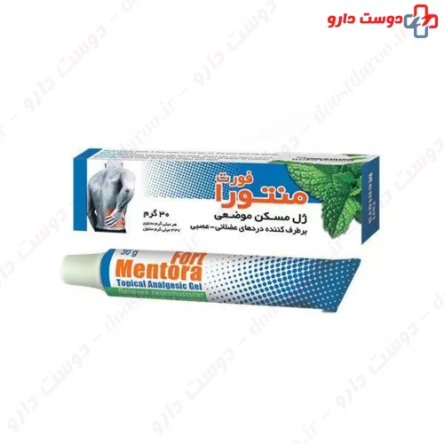 ژل منتورا فورت 30 گرمی اهورا دارو