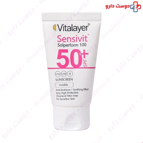 کرم ضد آفتاب SPF50 سنسی ویت50 میلی لیتری ویتالیر