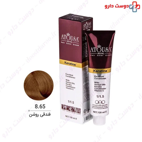 رنگ مو رویال سری فندقی 120 میلی لیتری آتوسا