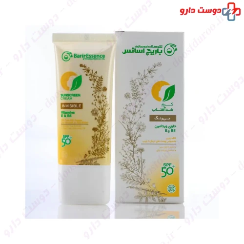 ضد آفتاب بی رنگ SPF50 باریج باریج اسانس