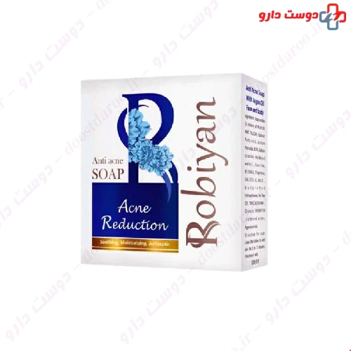 صابون کنترل آکنه صورت و بدن حاوی تری کلوکاربان 100 میلی گرمی روبیان