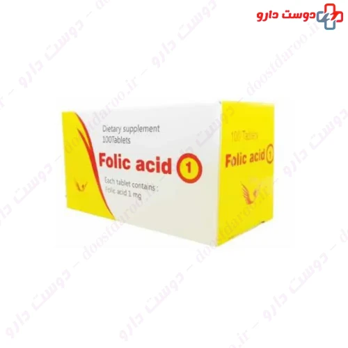 قرص فولیک اسید 1 میلی گرم 100 عددی سیمرغ دارو