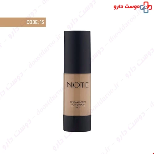 کرم پودر پمپی دتوکس spf 15 کد 13 35 میلی لیتری نوت