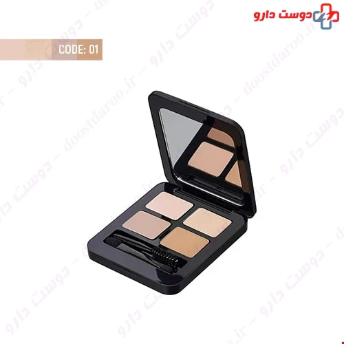 کیت سایه ابرو توتال لوک کد 01 12 گرمی نوت