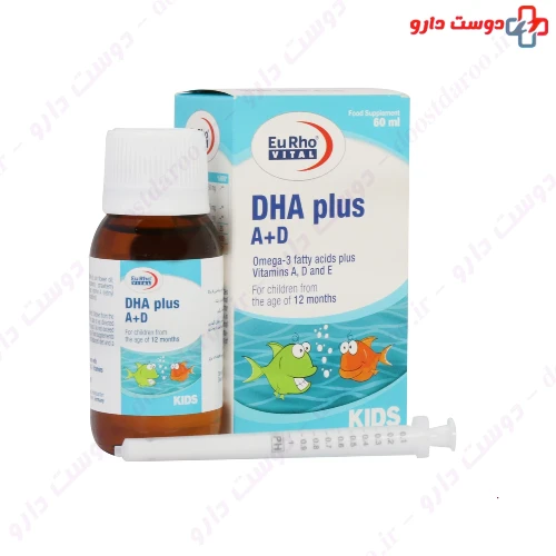 قطره دی اچ ای پلاس آ د یوروویتال 60 میلی لیتری یورو ویتال
