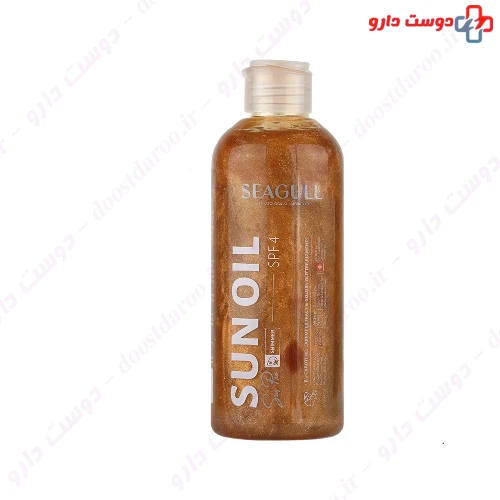 روغن برنزه کننده و ویتامینه اکلیلی SPF 4 250 میلی لیتری سی گل