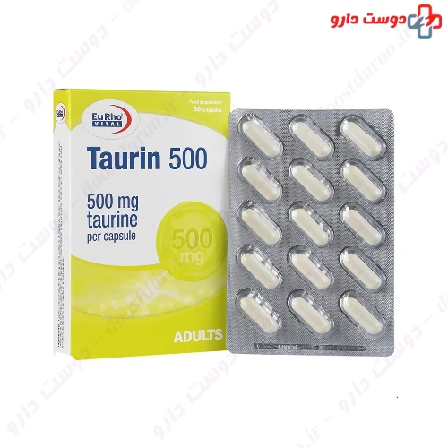 کپسول تائورین 500 میلی گرم یوروویتال 30 عددی یورو ویتال