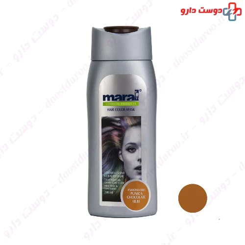 شامپو رنگساژ شماره 8.8 رنگ شکلاتی پونیکا 200 میلی لیتری مارال