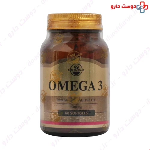 کپسول ژلاتینی امگا 3 60 عددی مکس اونیو