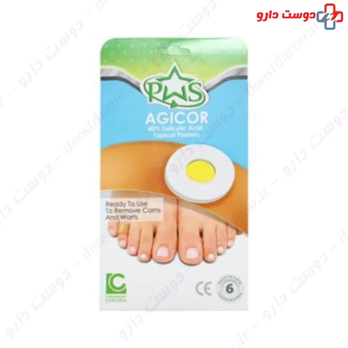 چسب موضعی میخچه حاوی اسیدسالیسیلیک 6 عددی آجیکور