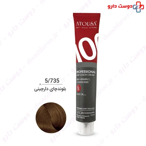 رنگ مو سری چای 100 میلی لیتری آتوسا