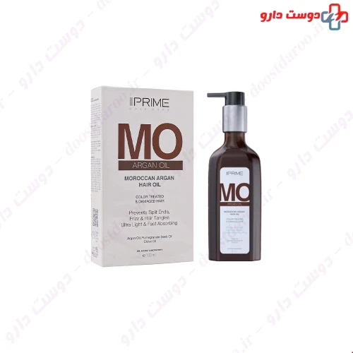 روغن تقویت کننده مو آرگان 100 میلی لیتری پرایم