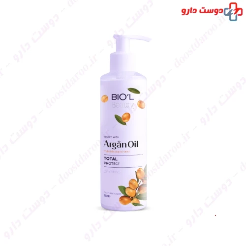 کرم مرطوب کننده حاوی روغن آرگان 250 میلی لیتری بیول