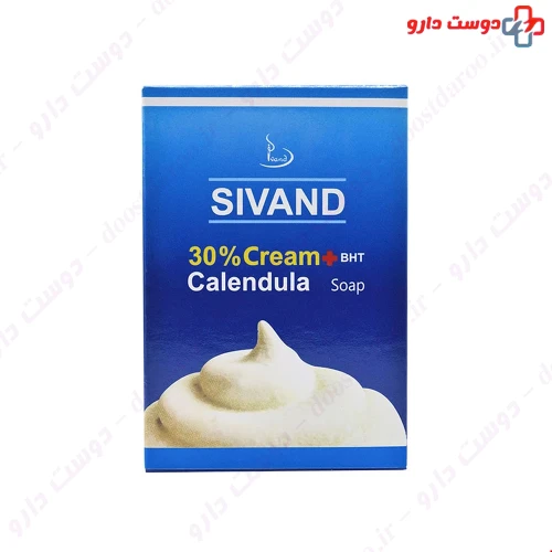صابون کرم دار ۳۰ درصد کالاندولا ۹۰ میلی گرمی سیوند
