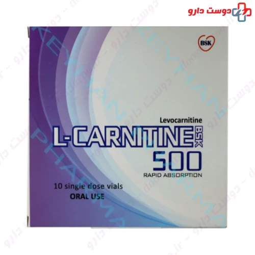 ویال ال کارنیتین 500 10 عددی بی اس کی