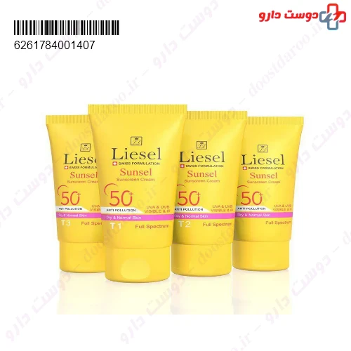 ضد آفتاب سانسل پوست خشک و نرمال +SPF50 40 میلی لیتری لایسل