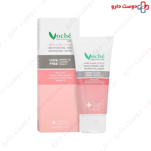 کرم مرطوب کننده و مغذی پوست دست و کوتیکول ناخن 60 میلی لیتری وچه