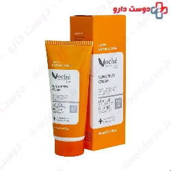 Voche SPF50 Sun Screen Cream For Dry To Normal Prone Skin With Light Beige 40 ml