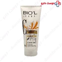 Biol Hair Mask Care Wheat Germ Extract Keratin for Dry and Damaged Hair 200 ml