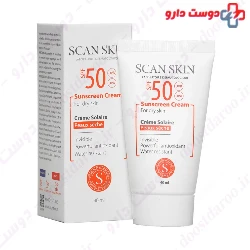 Scan Skin sunscreen cream for dry skin SPF50 invisible 40 Ml