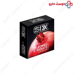 SIX Pomegranate Condom 3 Packs
