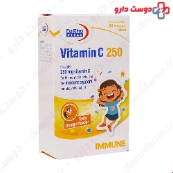 Eurho Vital Vitamin C 250 mg 60 Chewable Tablets