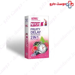 Nach Kodex Fruity Delay 2 In 1 Condom 12 PCS
