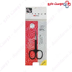 Titanium Eyebrow Scissors With Black handle A25C Sulinoin Fechir
