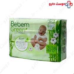 Bebem New Size 3 Pack of 38 Diaper